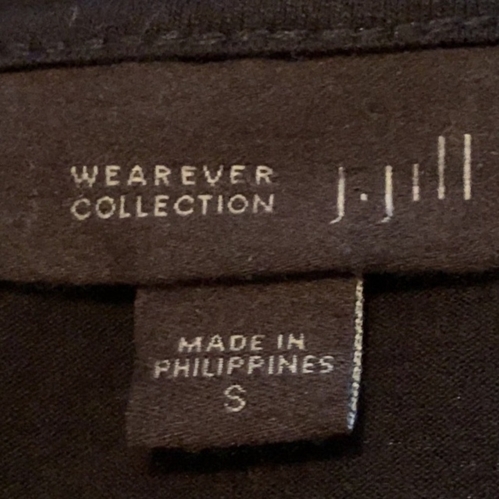 J. Jill Women Dress Wearever Collection V Neck Cap Sleeve Rayon Stretch Black S - Picture 7 of 7